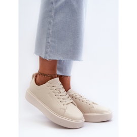 Lehké dámské tenisky Big Star NN274321 Memory Foam System Béžová béžový 2