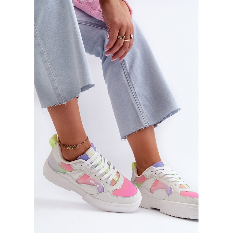 Dámské tenisky Big Star NN274359 Memory Foam System Multicolor bílý 1