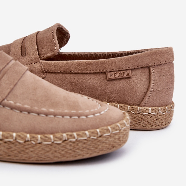 Pánské Eco Suede Espadrilky Big Star NN174049 Béžová hnědý 1
