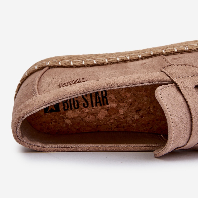 Pánské Eco Suede Espadrilky Big Star NN174049 Béžová hnědý 2