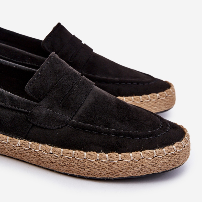 Pánské Eco Suede Espadrilky Big Star NN174046 Black černá 2