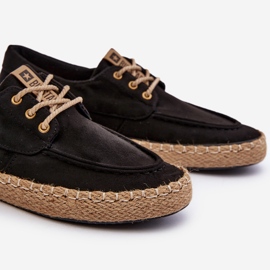 Pánské šněrovací espadrilky Big Star NN174051 černé černý 1