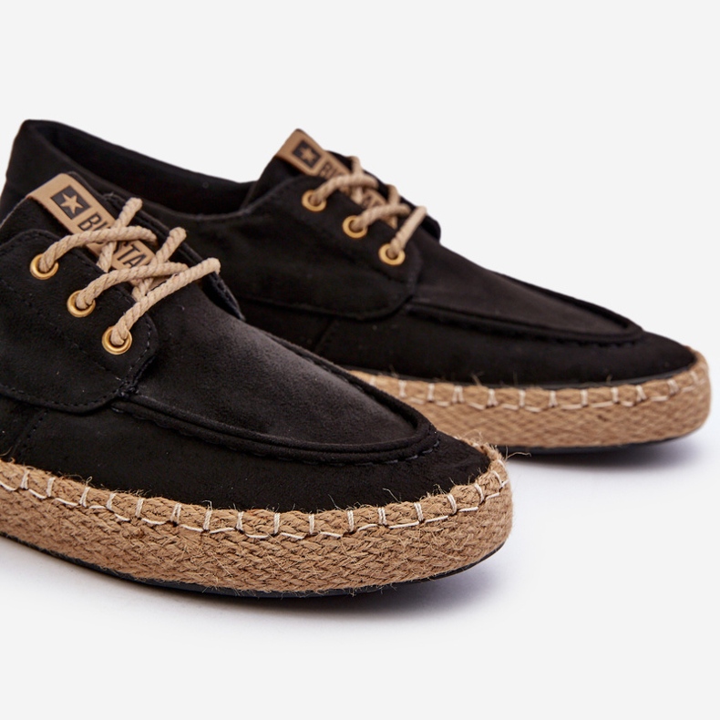 Pánské šněrovací espadrilky Big Star NN174051 černé černý 1