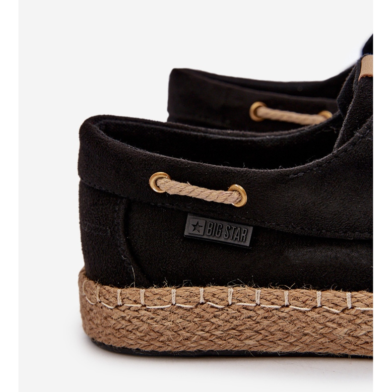 Pánské šněrovací espadrilky Big Star NN174051 černé černý 2