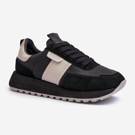 Dámské tenisky na platformě Big Star NN274502 Memory Foam System Black černá 1