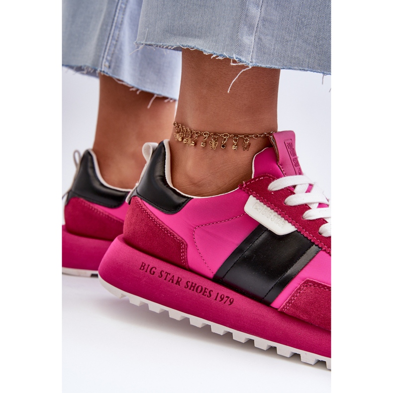 Dámské tenisky na platformě Big Star Platform NN274500 Memory Foam System Fuchsia růžový 1