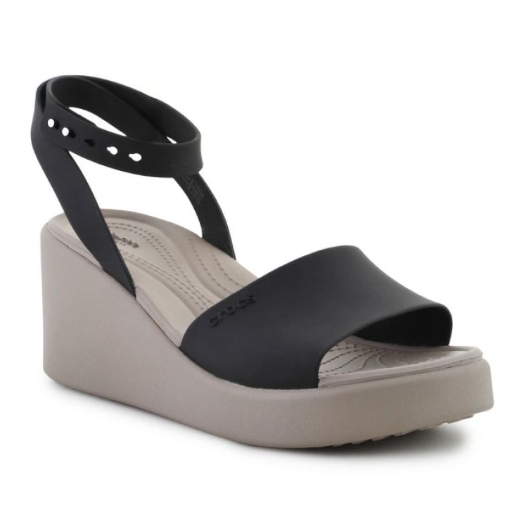 Crocs Brooklyn Ankle Strap Sandály na klínu 209406-07H černý 1