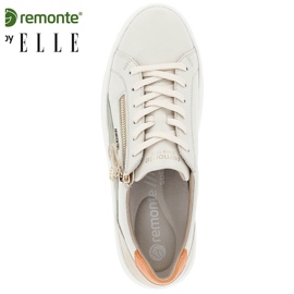 Kožená pohodlná dámská sportovní obuv, béžová Remonte D1C01-81 béžový 1