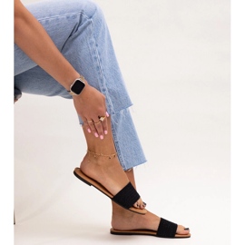 Černě vyšívané sklíčka Marika černý 1