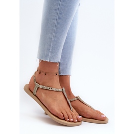 Dámské žabkové sandály se třpytkami 26914 Ipanema Class Brilha Fem Gold zlatý 2