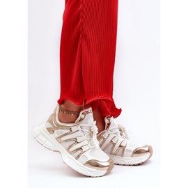 Dámské tenisky bílé a zlaté Ahmani bílý 2