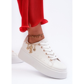 Dámské Tenisky na platformě s přívěsky, Bílá Tivissa bílý 1