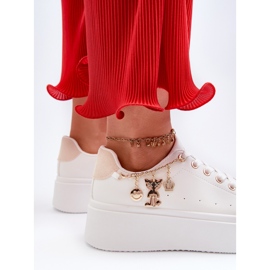 Dámské Tenisky na platformě s přívěsky, Bílá Tivissa bílý 2