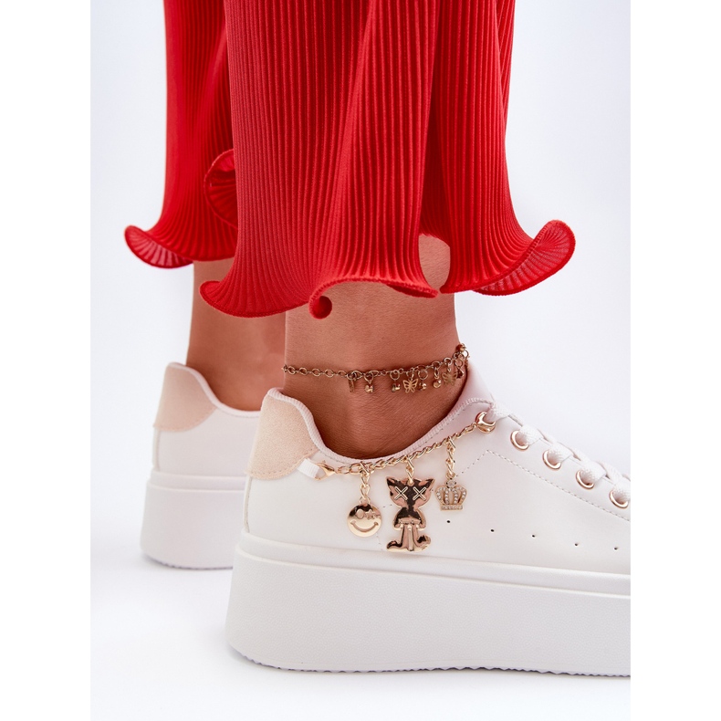 Dámské Tenisky na platformě s přívěsky, Bílá Tivissa bílý 2