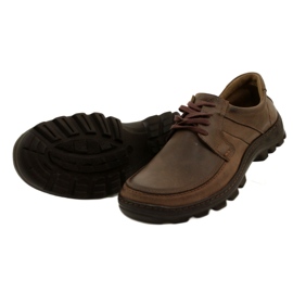 KOMODO Kožené pánské boty 853 hnědé hnědý 4