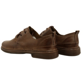 Polbut Pánské kožené boty 191k hnědé hnědý 5