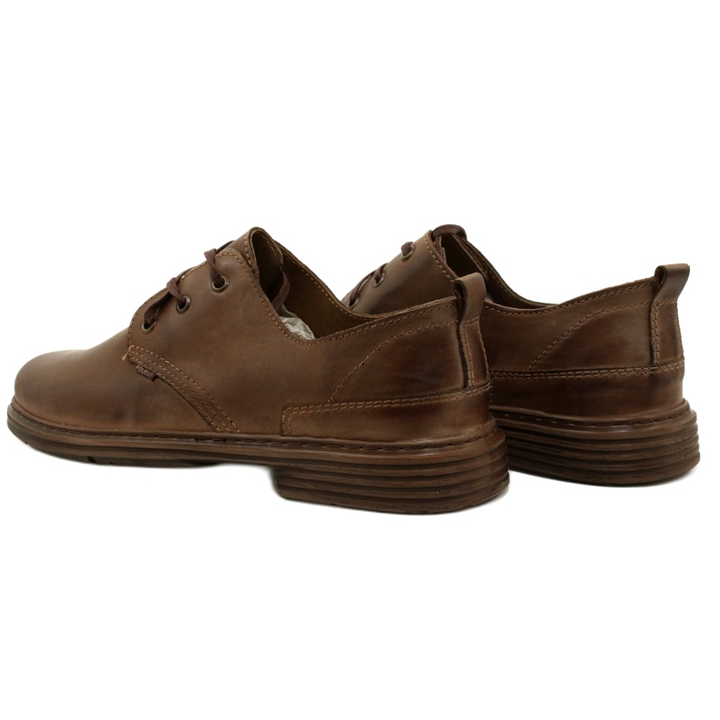 Polbut Pánské kožené boty 191k hnědé hnědý 5