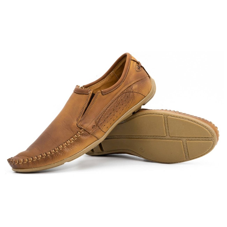 Olivier Pánské kožené mokasíny 4206 hnědé hnědý 2