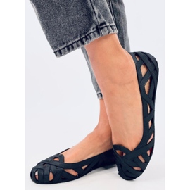 Prolamované balerínky Meliski Chassa Black černý 2