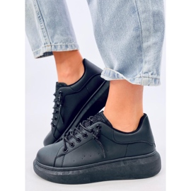 Brans All Black tenisky na klínku černý 2