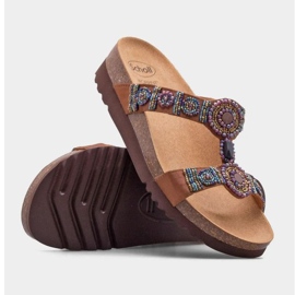 Nové žabky Scholl Bogota Wedge F26607-1011 hnědý 1 Nové žabky Scholl Bogota Wedge F26607-1011 hnědý 1