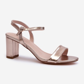 Sandály na vysokém podpatku Champagne Glindra zlatý 1 Sandály na vysokém podpatku Champagne Glindra zlatý 1