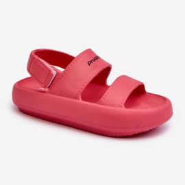 Lehké pěnové sandály na suchý zip ProWater PRO-24-05-02K Růžové růžový 5