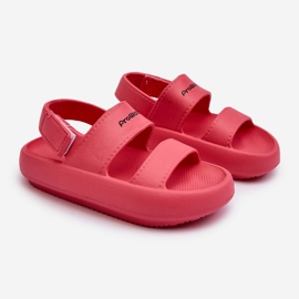 Lehké pěnové sandály na suchý zip ProWater PRO-24-05-02K Růžové růžový 6
