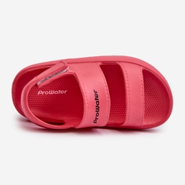 Lehké pěnové sandály na suchý zip ProWater PRO-24-05-02K Růžové růžový 2