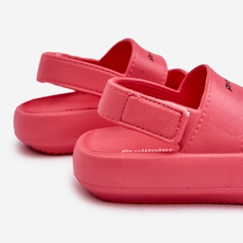Lehké pěnové sandály na suchý zip ProWater PRO-24-05-02K Růžové růžový 1