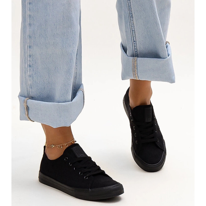 Černé látkové tenisky Big Star LL274226 černá 1