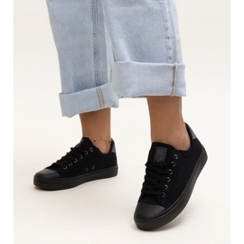 Černé látkové tenisky Big Star LL274092 černá 1