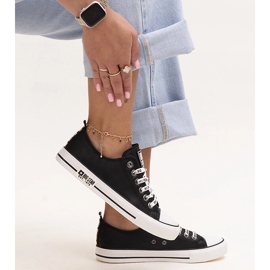 Černé eko kožené tenisky Big Star KK274096 černá 1