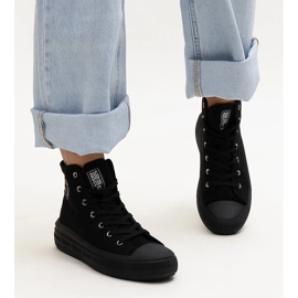 Černé vysoké tenisky Big Star LL274A182 černá 1