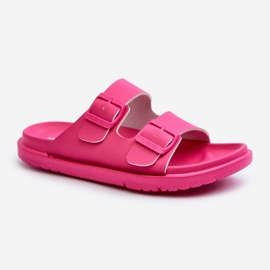 Lehké dámské pěnové žabky s přezkami Big Star NN274A754 Fuchsia růžový 1