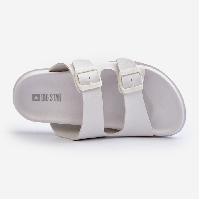 Lehké pánské žabky s přezkami Big Star NN174594 Bílá bílý 1 Lehké pánské žabky s přezkami Big Star NN174594 Bílá bílý 1