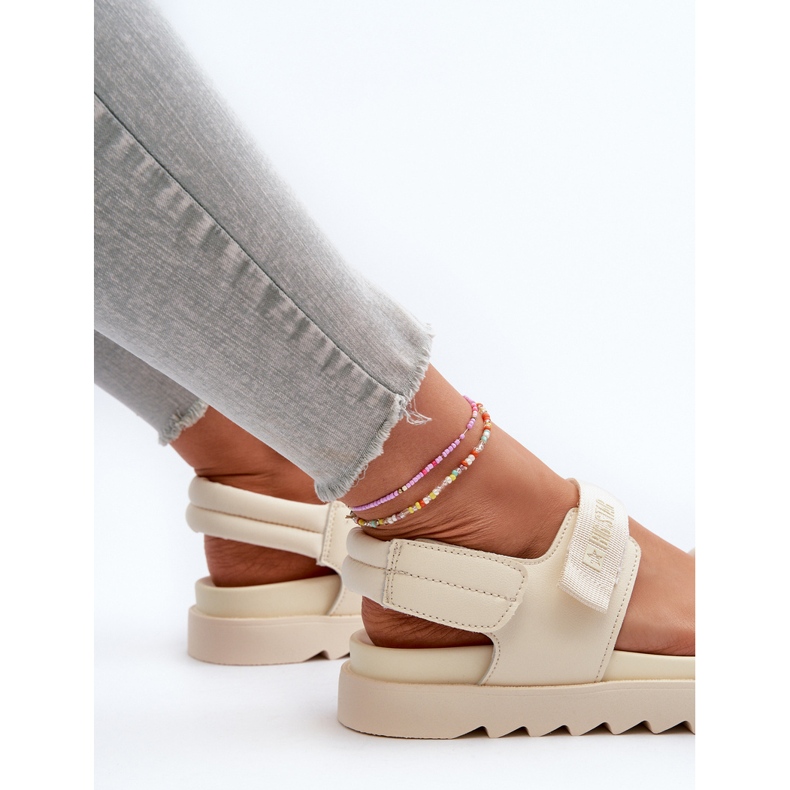 Dámské sandály na platformě Big Star NN274751 Béžová béžový 1