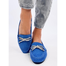 Semišové mokasíny Marsoin Blue modrý 2