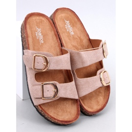 Korkové pantofle Scholki Byrd Khaki béžový 1