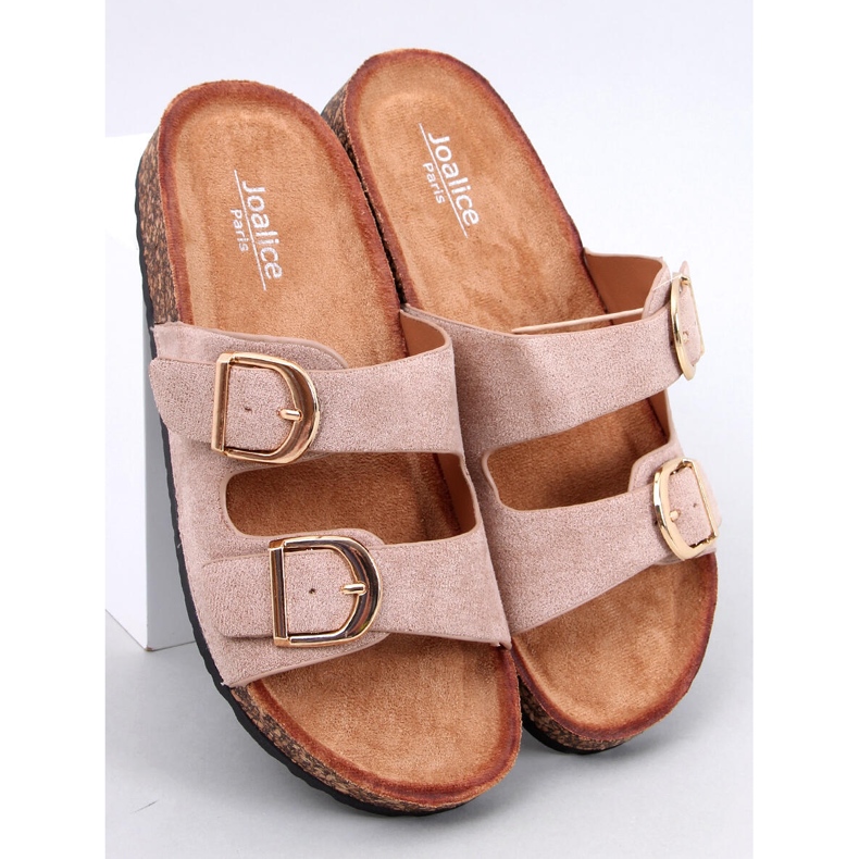 Korkové pantofle Scholki Byrd Khaki béžový 1