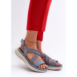 Lehké, pohodlné dámské sandály na suchý zip, modrá, Ceclea modrý 2 Lehké, pohodlné dámské sandály na suchý zip, modrá, Ceclea modrý 2