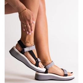 Černé sandály Big Star NN274A054 černý 1