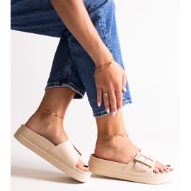 Béžové žabky Big Star NN274A666 801 béžový 1