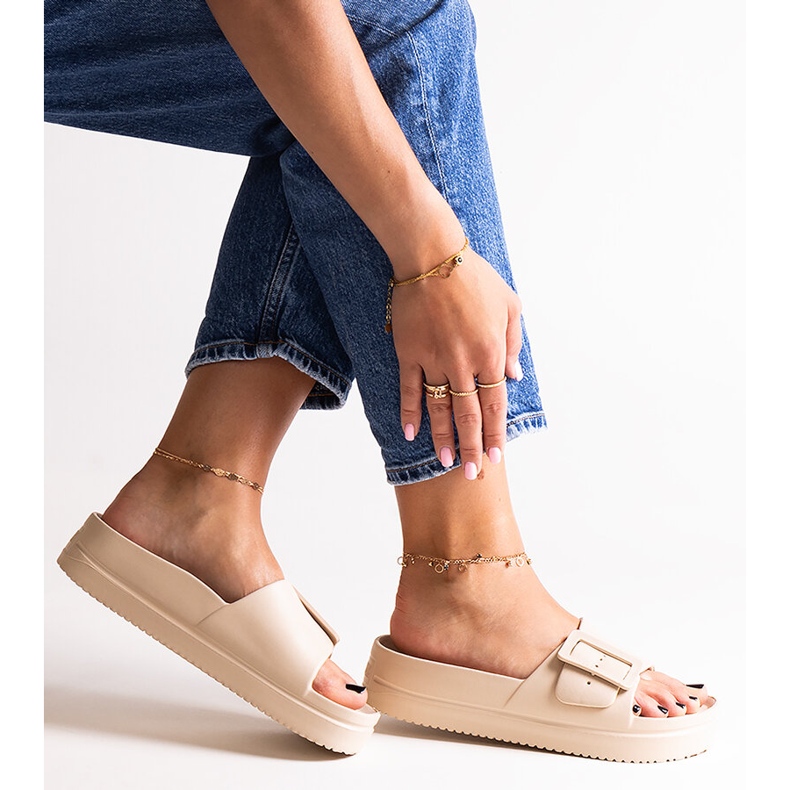 Béžové žabky Big Star NN274A666 801 béžový 1