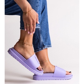 Fialové žabky Big Star LL274426 fialový 1