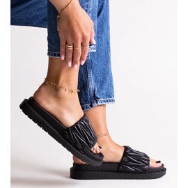 Černé klopy s volánky Big Star NN274A745 černá 1