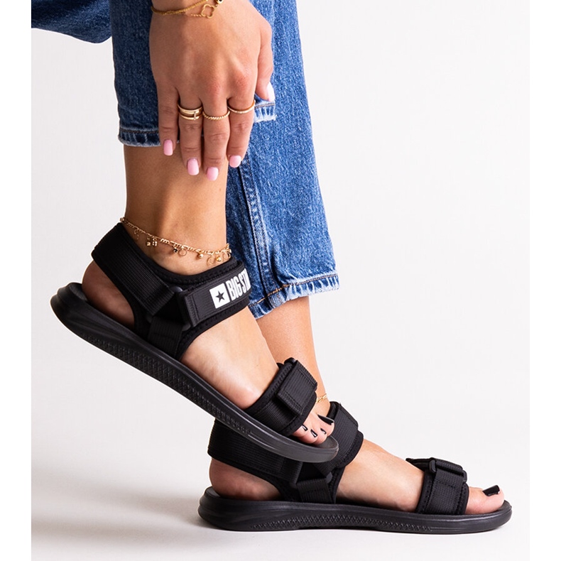 Černé sportovní sandály Big Star HH274A024 černá 1