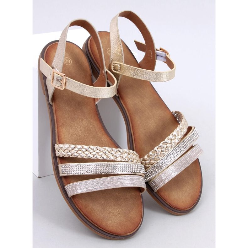 Dámské sandály Pasini Gold zlatý 1