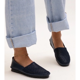 Evento Kožené boty v námořnické modré barvě Antonea modrý 1