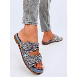 Kamenné žabky Coult Blue modrý 3